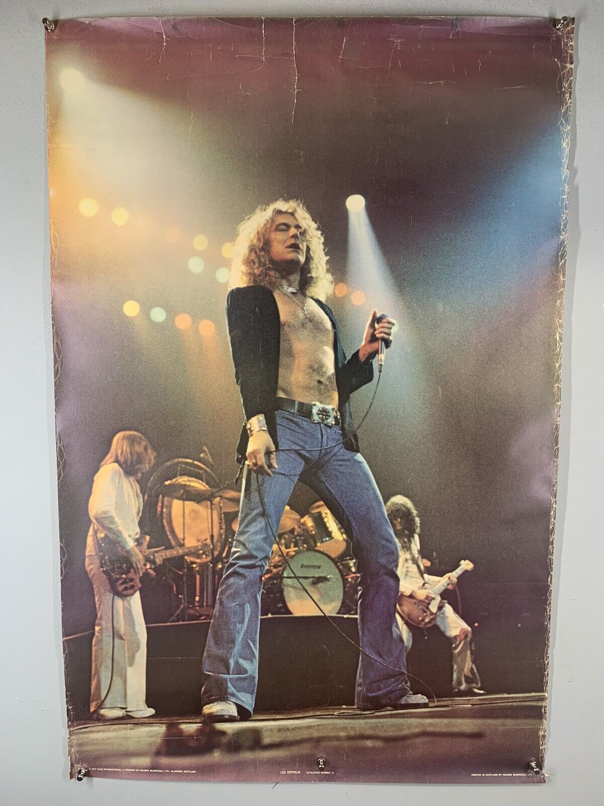 Led Zeppelin Poster Original Vintage Pace International Catalogue No 13 1977