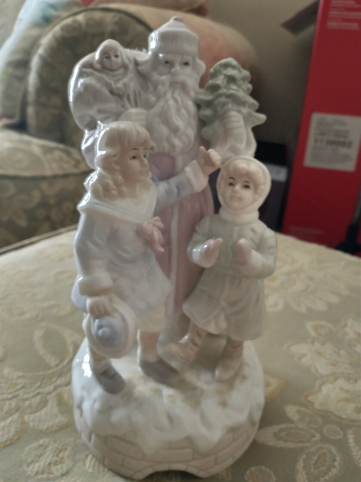 Ceramic Vintage Style Christmas Music Figurine