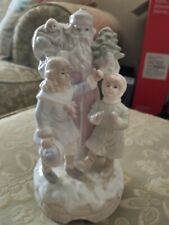 Ceramic Vintage Style Christmas Music Figurine picture