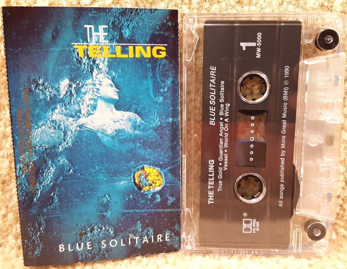 The Telling Blue Solitaire Cassette Tape Music West Records Vintage 1990