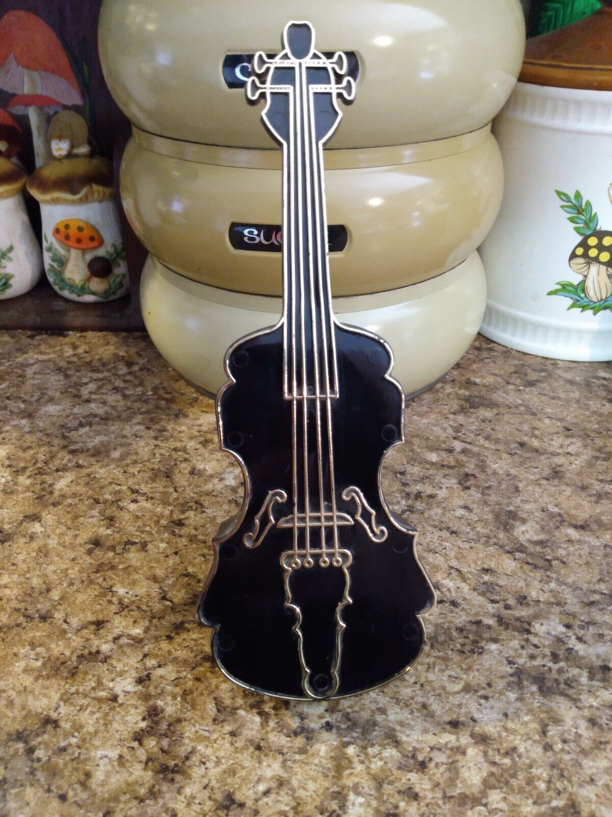 Vintage Schmid Music Box Violin \