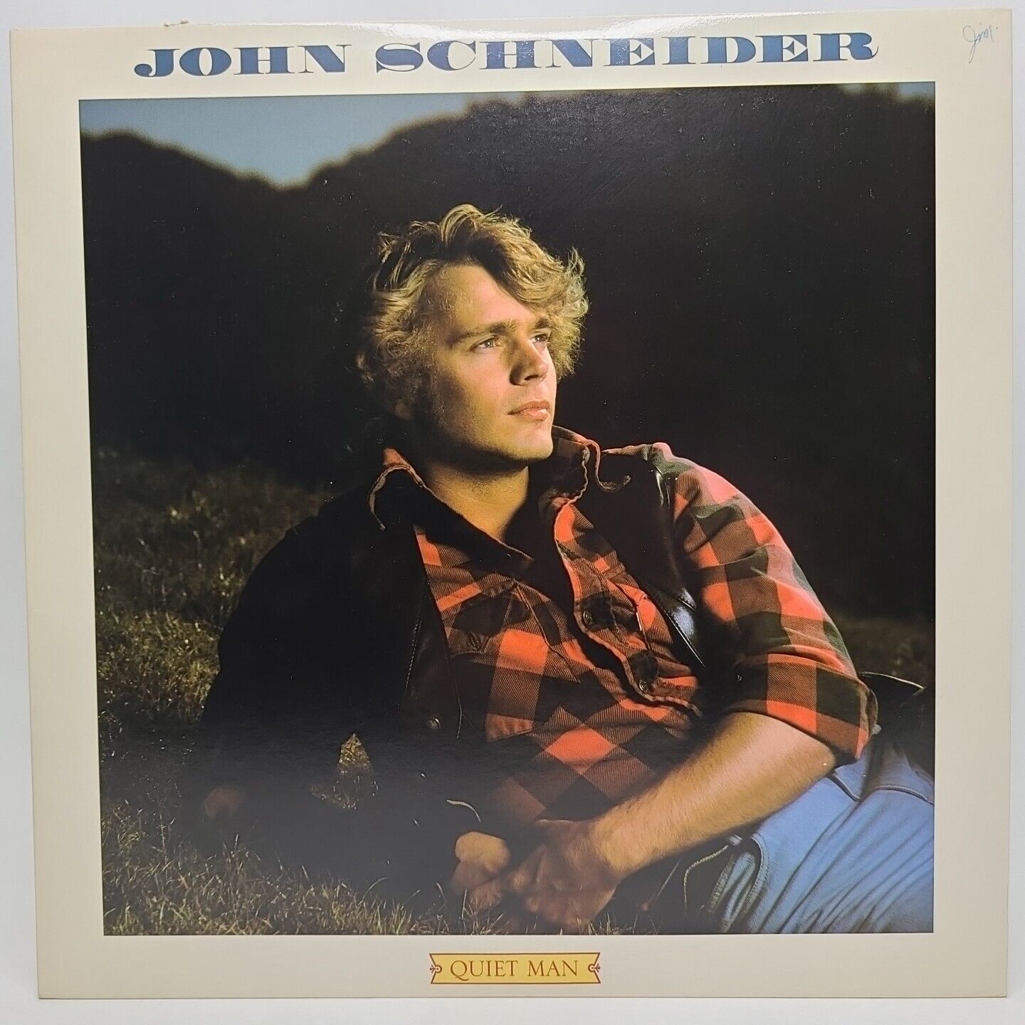 John Schneider - Quiet Man Vinyl LP 1982 Scotti Brothers FZ37956 VERY GOOD