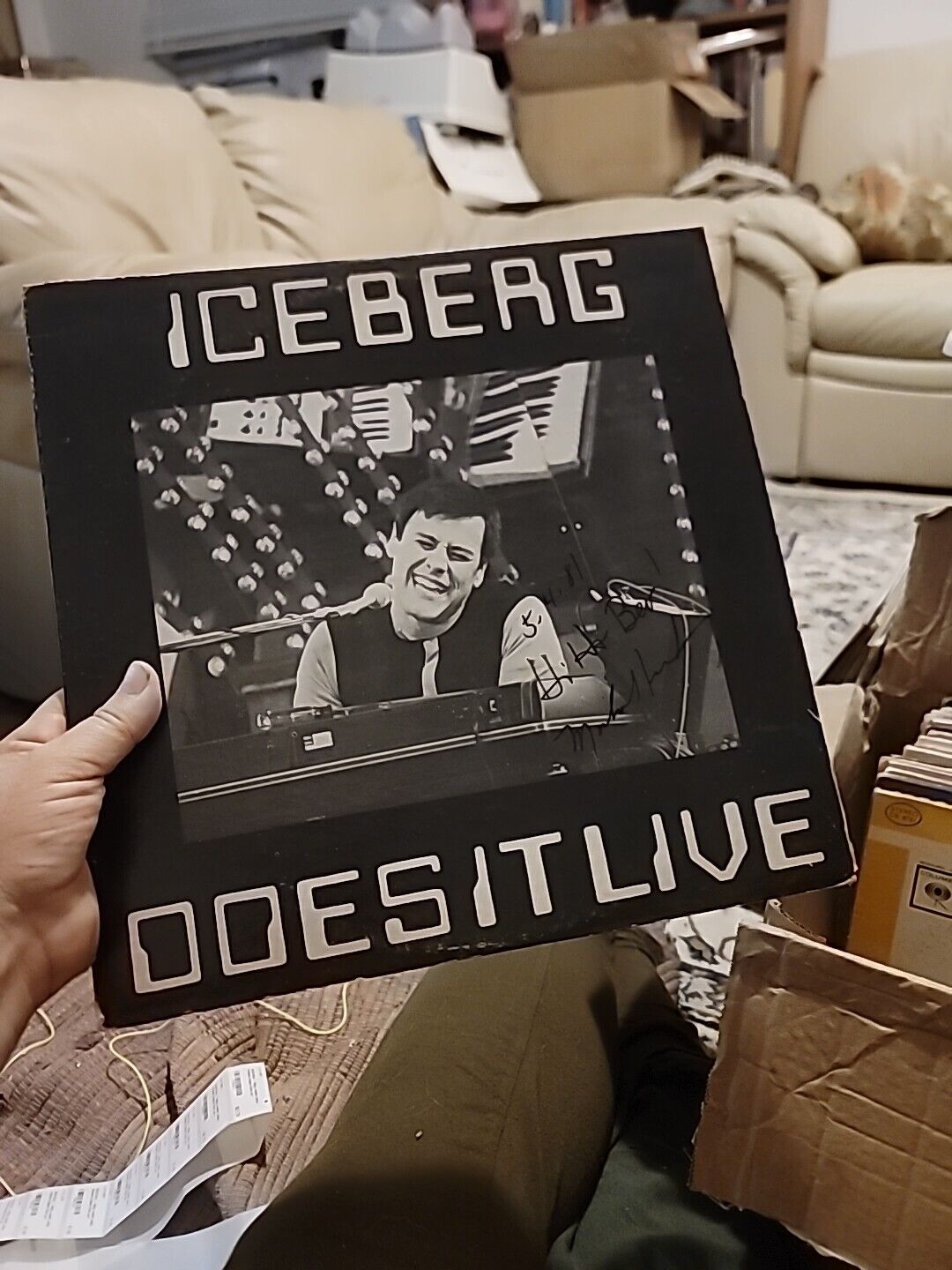 Signed Rare Disney Michael Iceberg Does It Live Vinyl LP 100th Walt Disney World