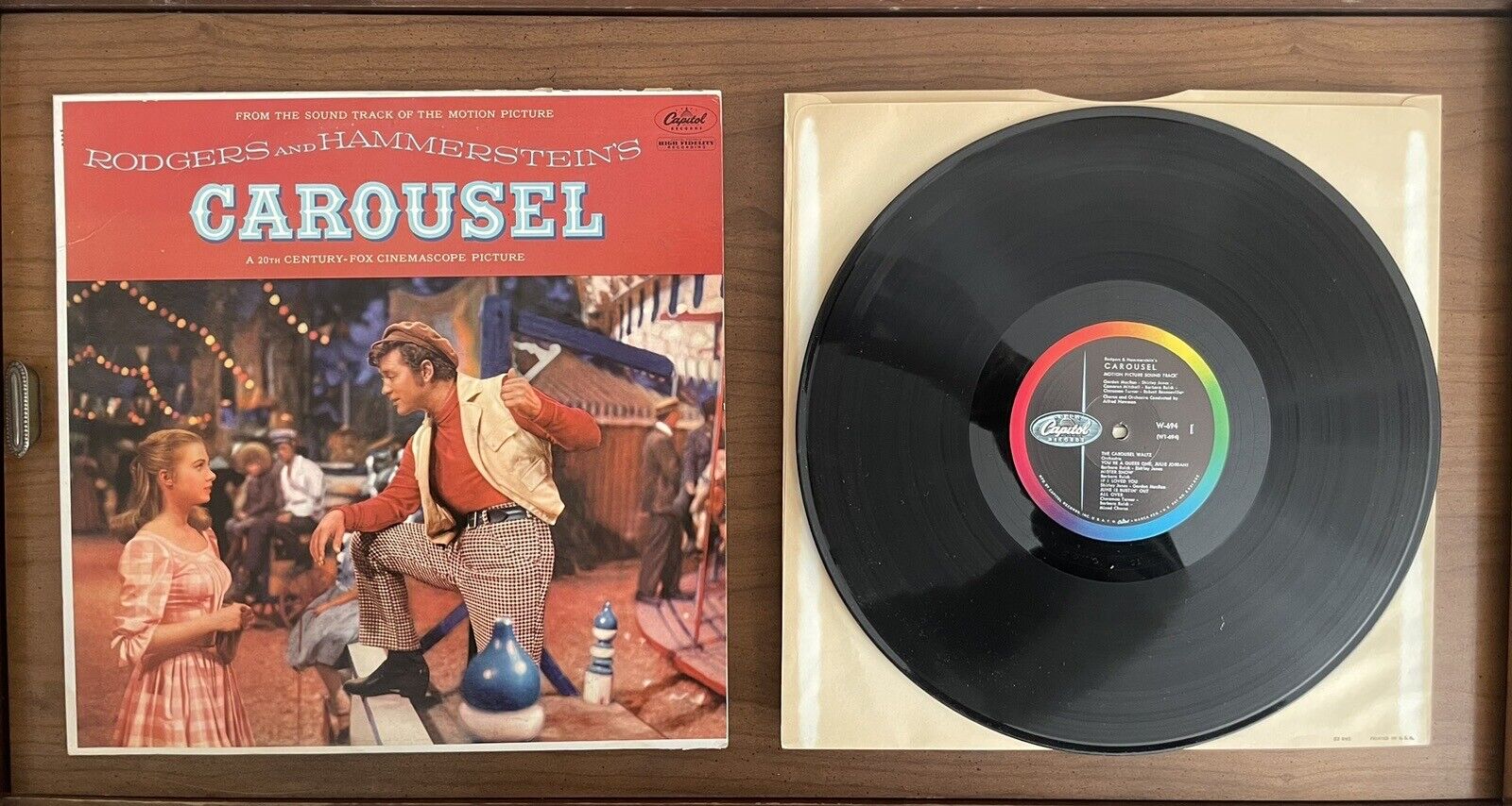 Rodgers & Hammerstein- Carousel 1956 W-694 Rare Vintage Vinyl LP