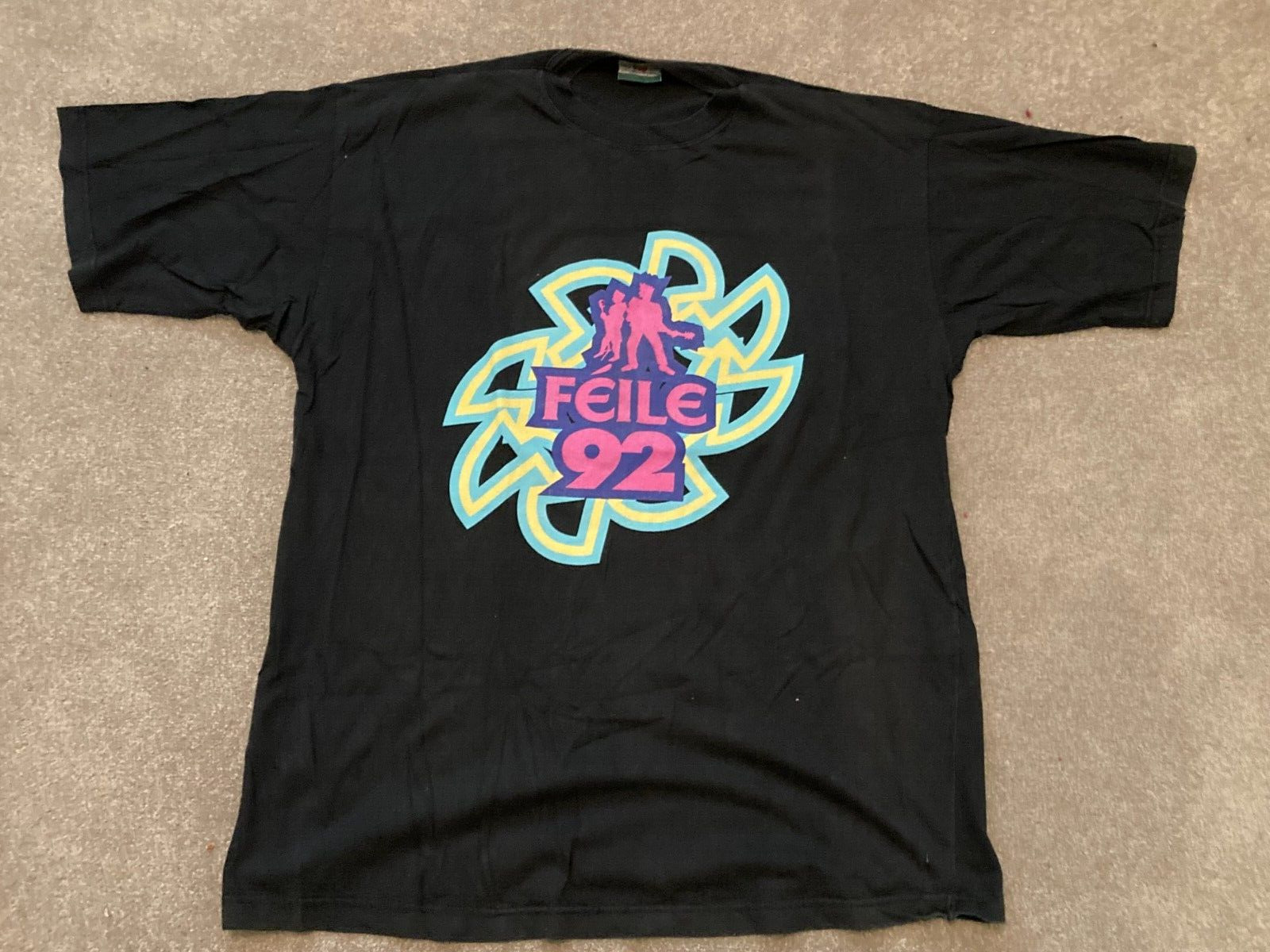 FEILE 92(PJ Harvey/Primal Scream/PWEI + more)RARE ORIGINAL VINTAGE T-shirt -1992