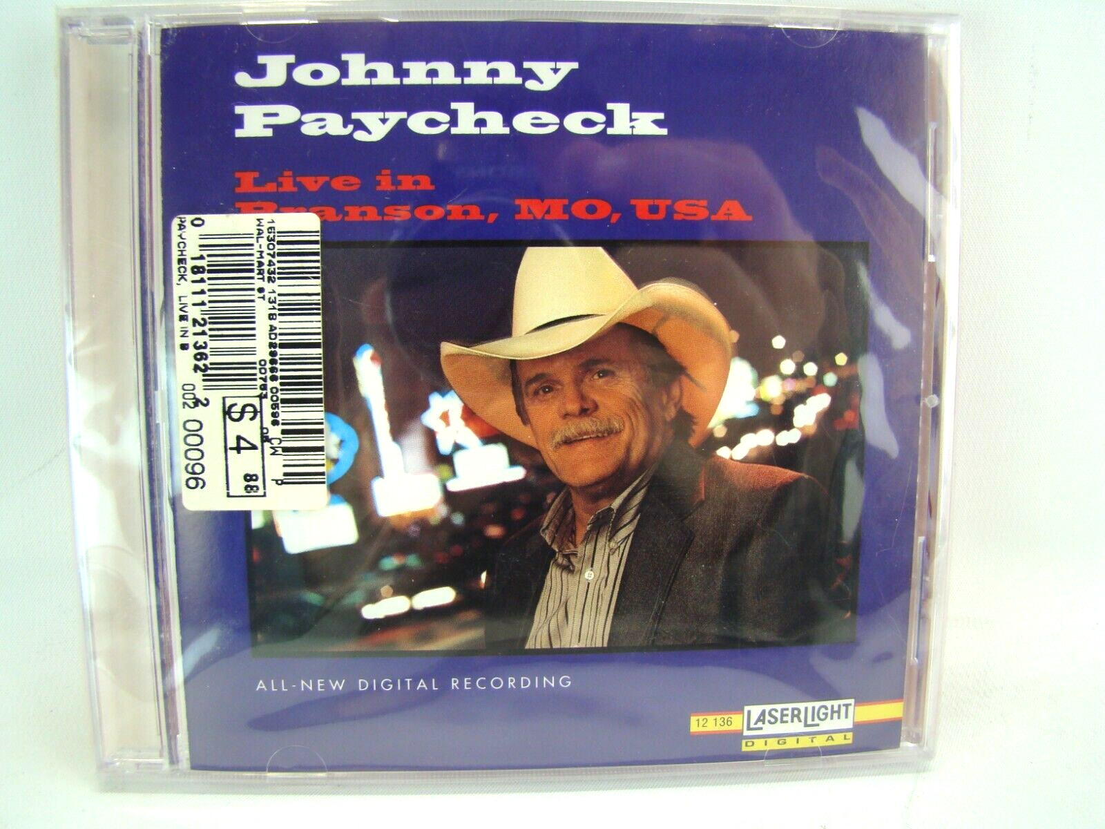 JOHNNY PAYCHECK - Live In Branson Mo - CD  Sealed