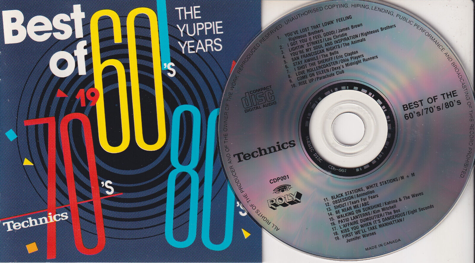 TECHNICS - Best of 1960\'s 1970\'s 1980\'s The Yuppie years (CD 1987) Matsushita