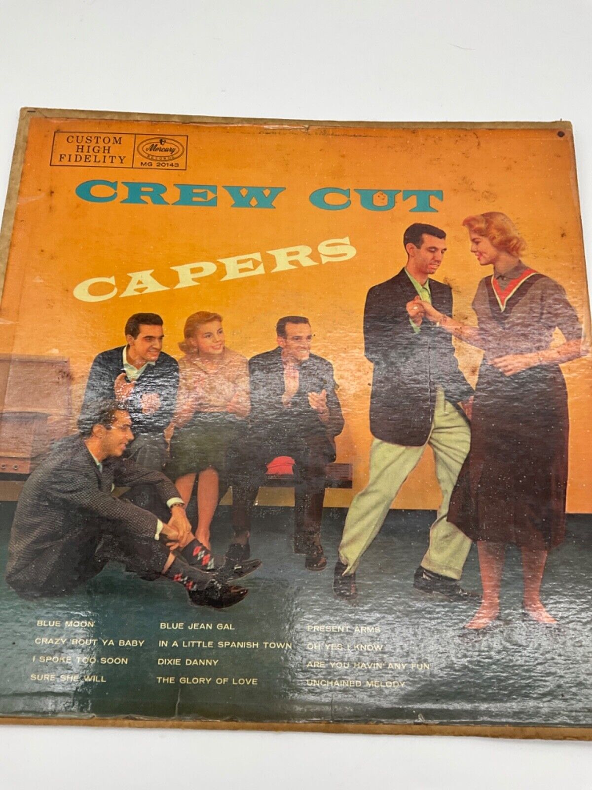Vintage 1956 The Crew Cuts LP Rock And Roll Bash Mercury MG 20144 Classic Rock
