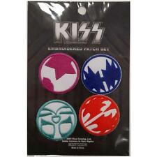 OFFICIAL LICENSED - KISS - MINI ICONS IRON/SEW-ON PATCH SET ROCK SIMMONS picture