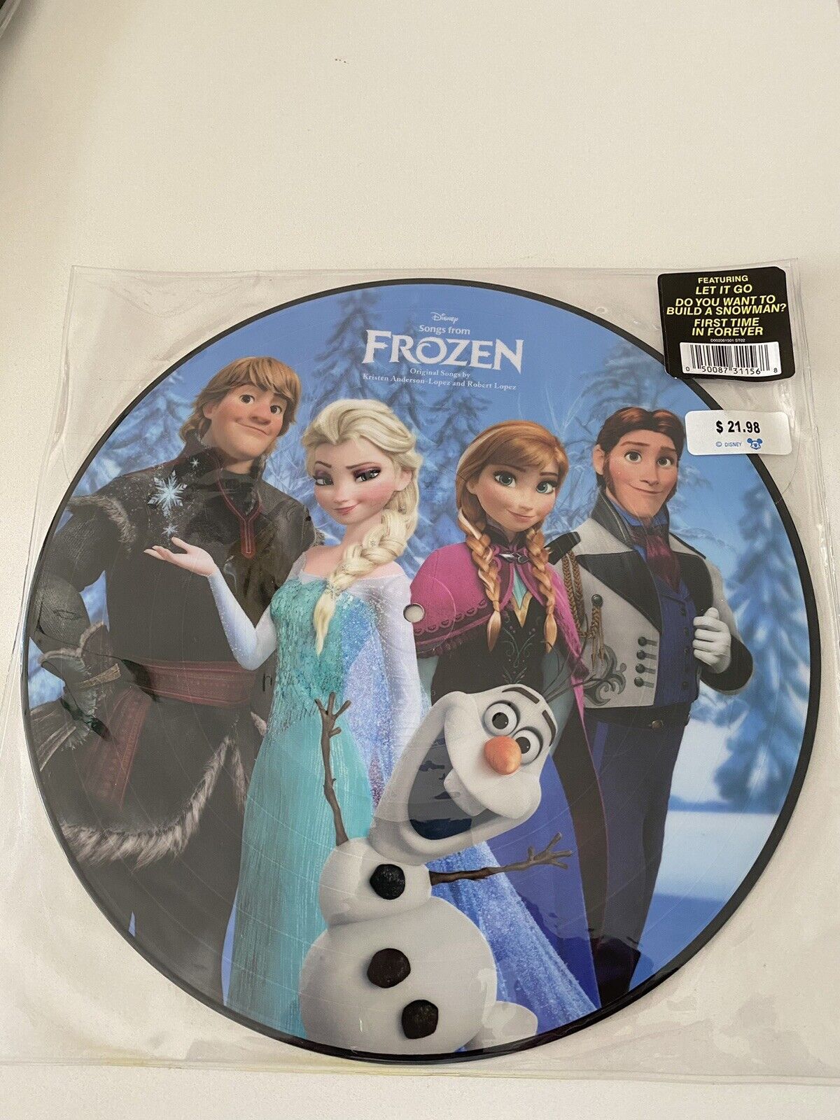 Frozen Vinyl Record Disney