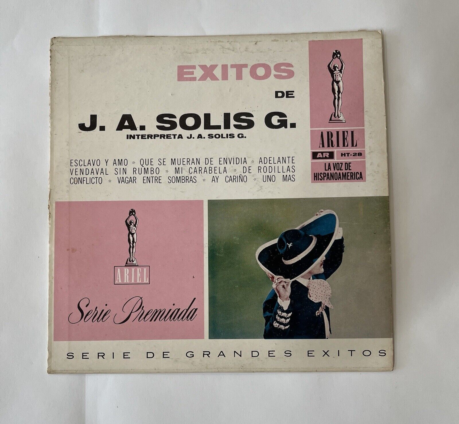  LP33 Record J.A. Solis “Exitos De J.A. Solis  Vintage Rare Find