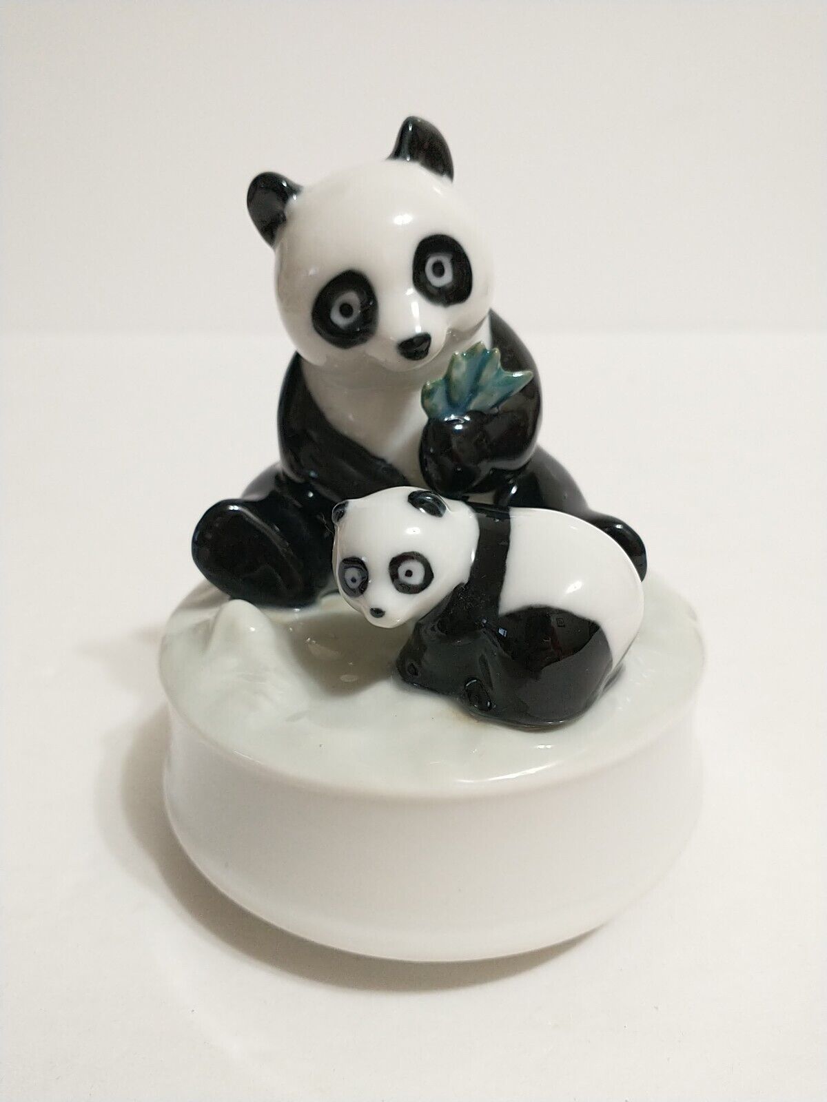 Vintage Panda Bear Music Box By Otagiri \