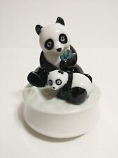 Vintage Panda Bear Music Box By Otagiri 