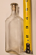 Vintage Lyric Glass Antique Medicine Bottle with Cork picture