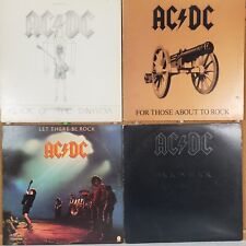 AC/DC LP Lot of 4 Back in Black Let There Be Rock For Those About to Vinyl L510 picture