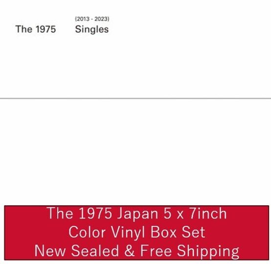 The 1975 Singles 2013-2023 Japan 5 x 7inch Color Vinyl Box Set
