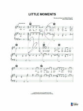 BRAD PAISLEY SIGNED LITTLE MOMENTS AUTOGRAPHED LYRIC SHEET BECKETT BAS 10 picture