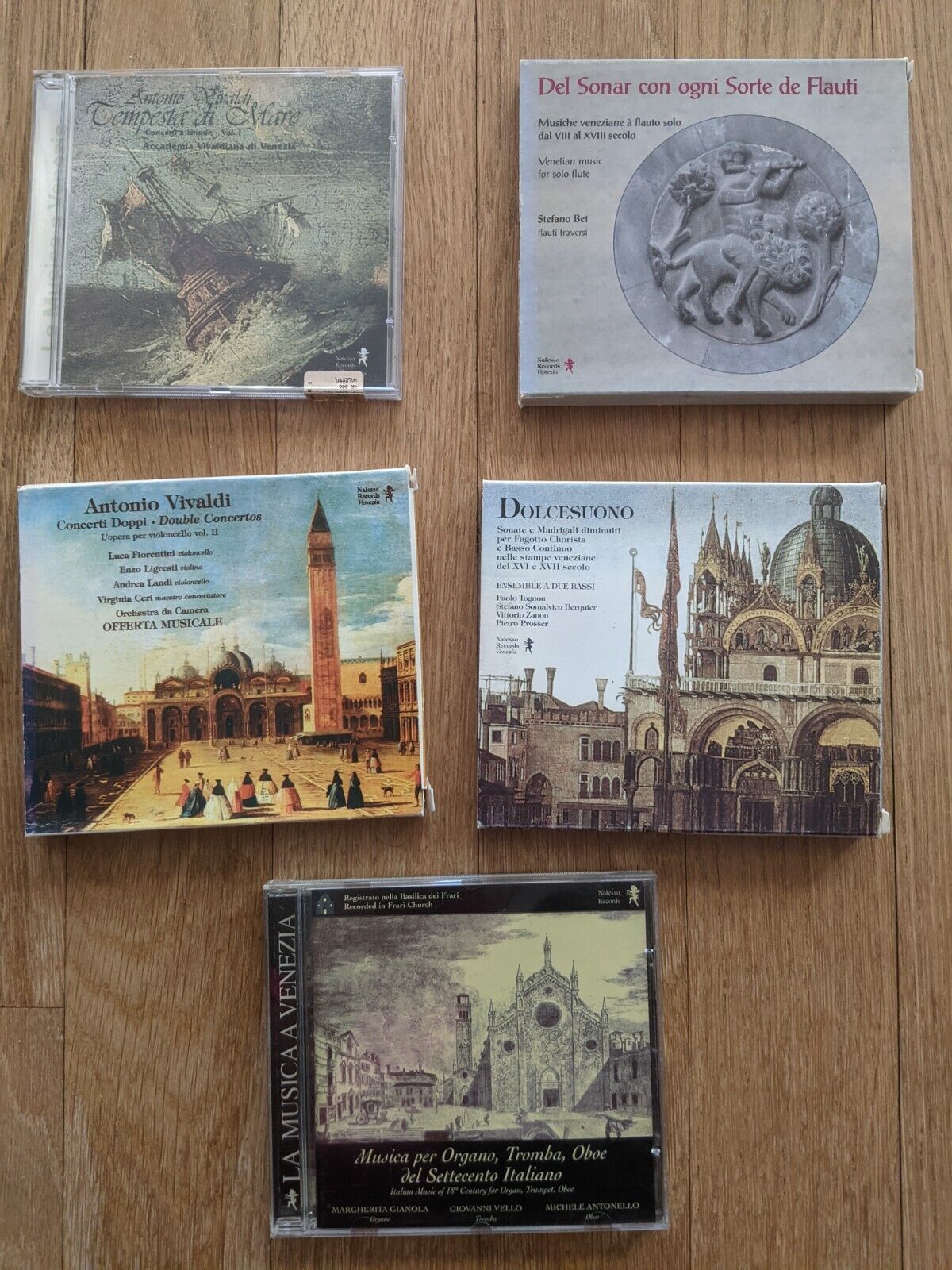 Lot 5 extremely rare vivaldi & Venetian classical music cds Nalesso edition