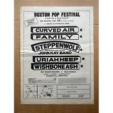 CURVED AIR/FAMILY/URIAH HEEP BUXTON POP FESTIVAL POSTER SIZED original music pre picture
