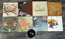 CHICAGO Vinyl Record 9pc Lot w/ Box Set Soft Rock R&B Jazz Album LP EX- to EX+ picture