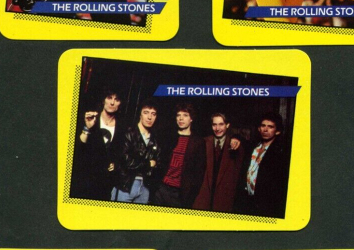 1985 Rock Star Concert Cards #18 THE ROLLING STONES 1st Series  NM
