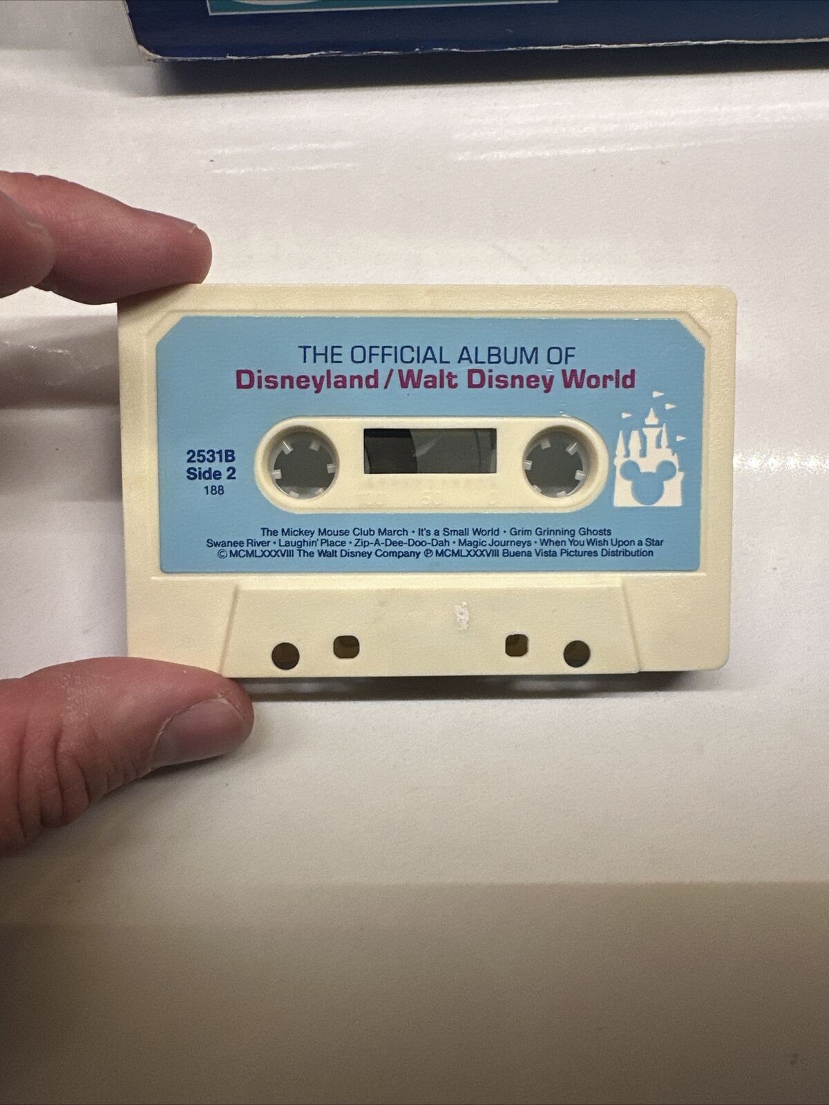 Vintage 1988 The Official Album of Disneyland/Walt Disney World Cassette Tape