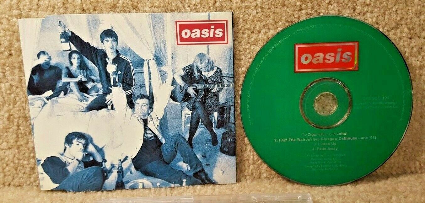 Vintage 1994 Creation Records Oasis Cigarettes & Alcohol Single CD Compact Disc
