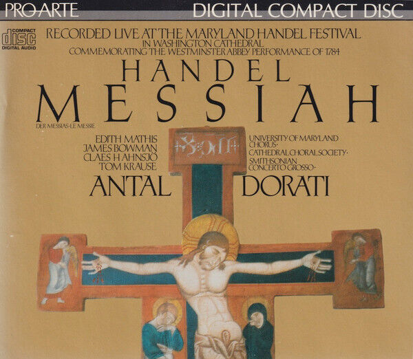 Georg Friedrich H�ndel - Cathedral Messiah Pro Arte CDD 232 CD