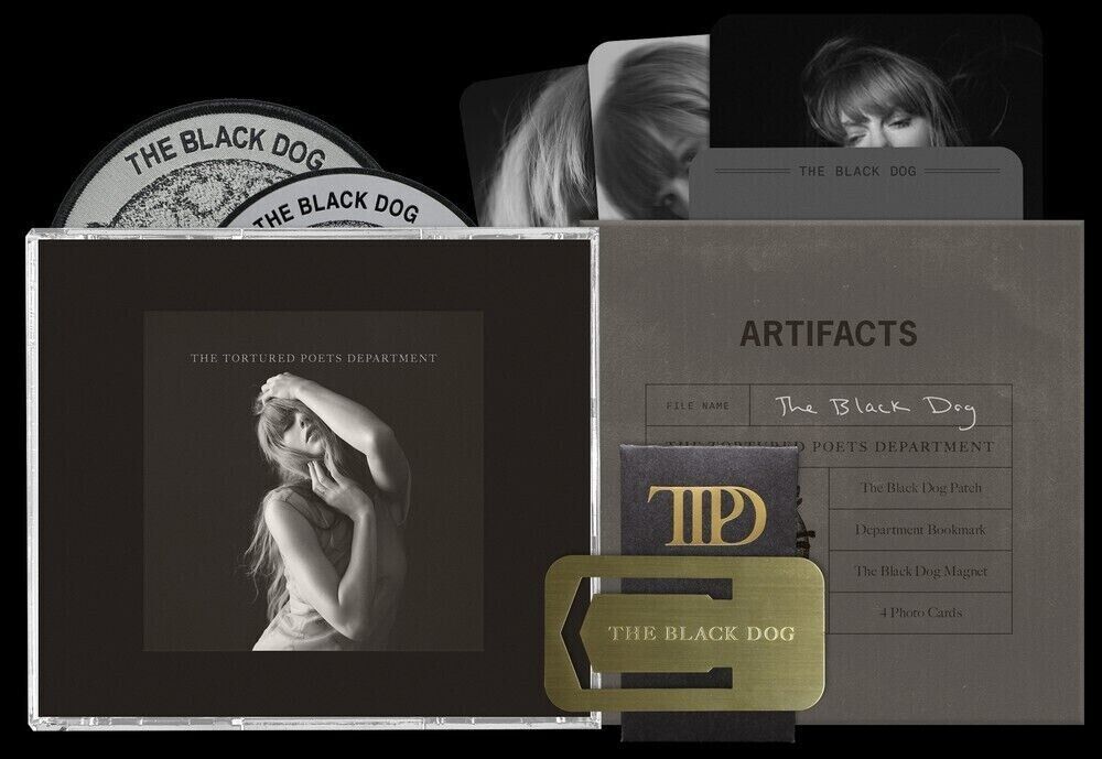 Taylor Swift TTPD Deluxe CD+Bonus Track Black Dog Collectors Edition SHIPS NOW