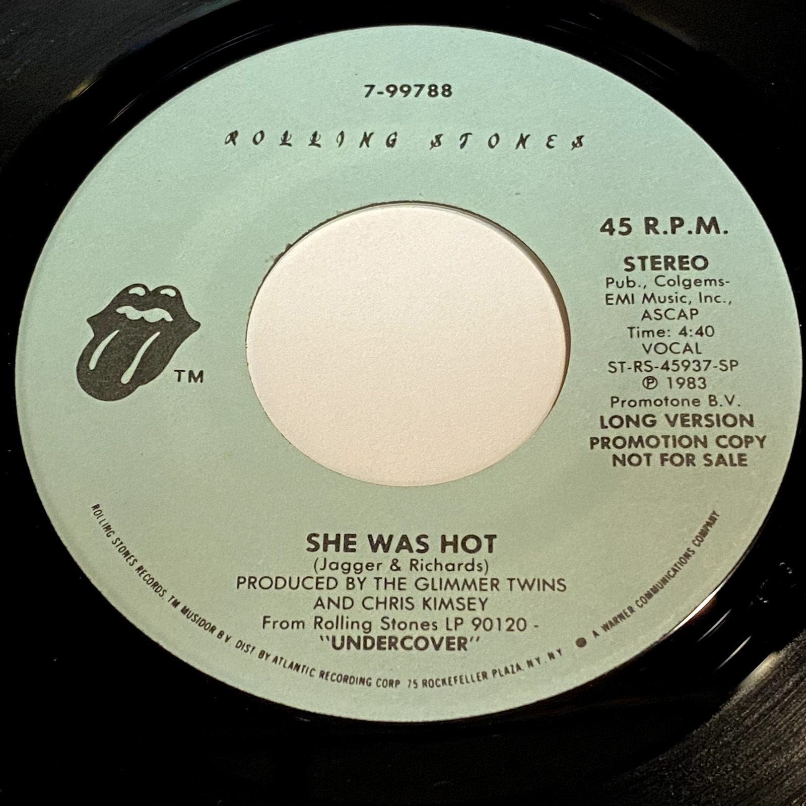 Rolling Stones - She Was Hot (Long Version) / (Short Version) 45