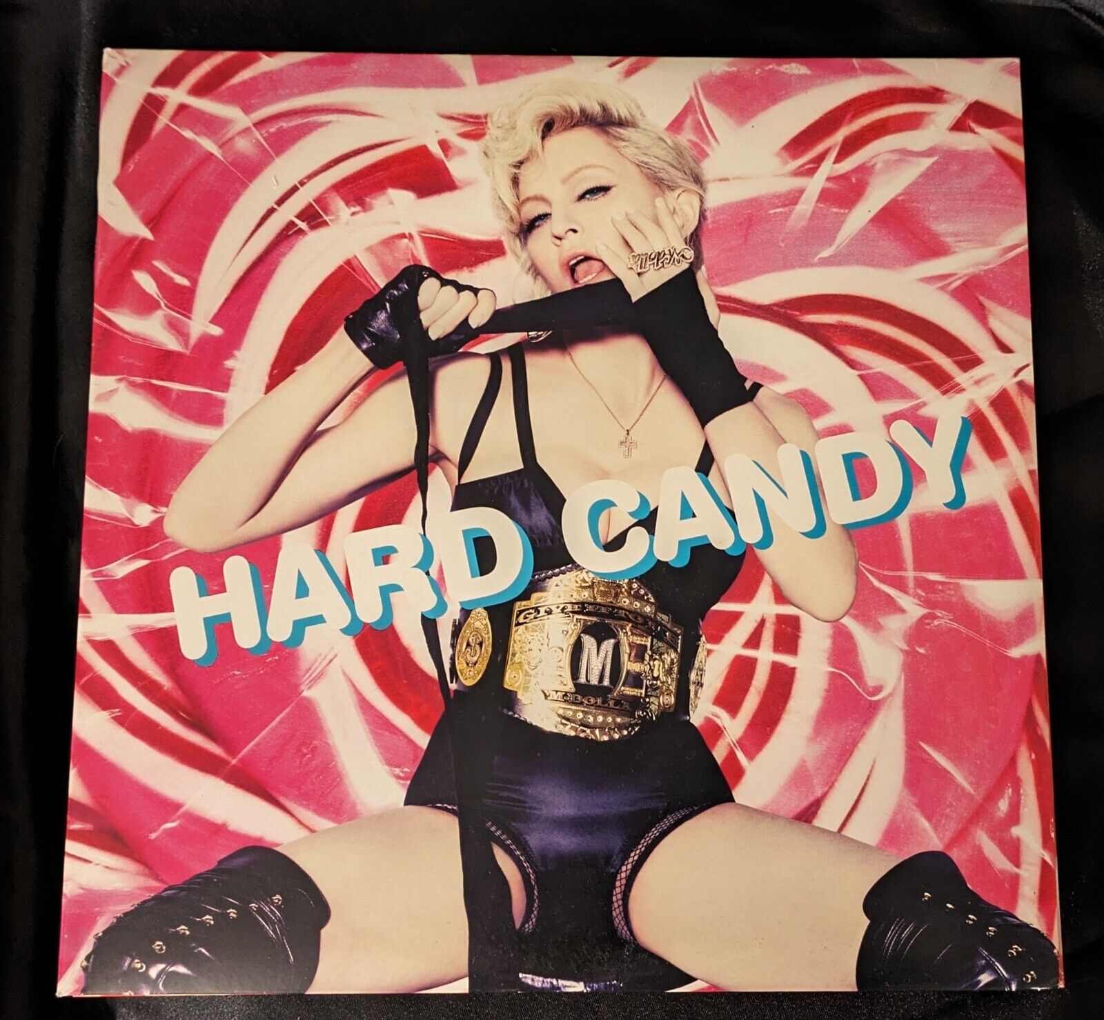 MADONNA blue pink splatter Vinyl 3LP Hard Candy deluxe limited edition RARE