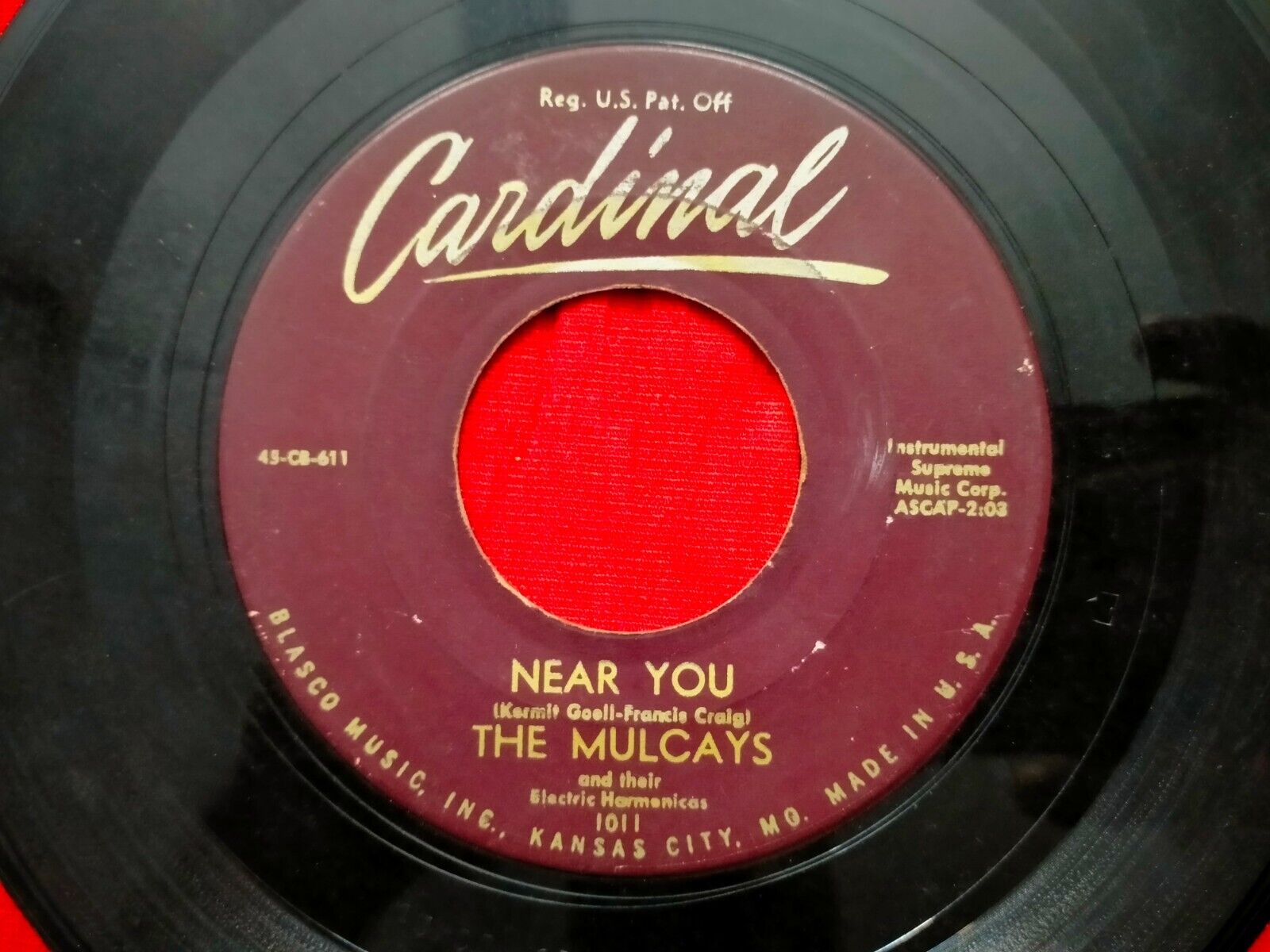 The Mulcays My Happiness/Near You RARE SINGLE record 7\