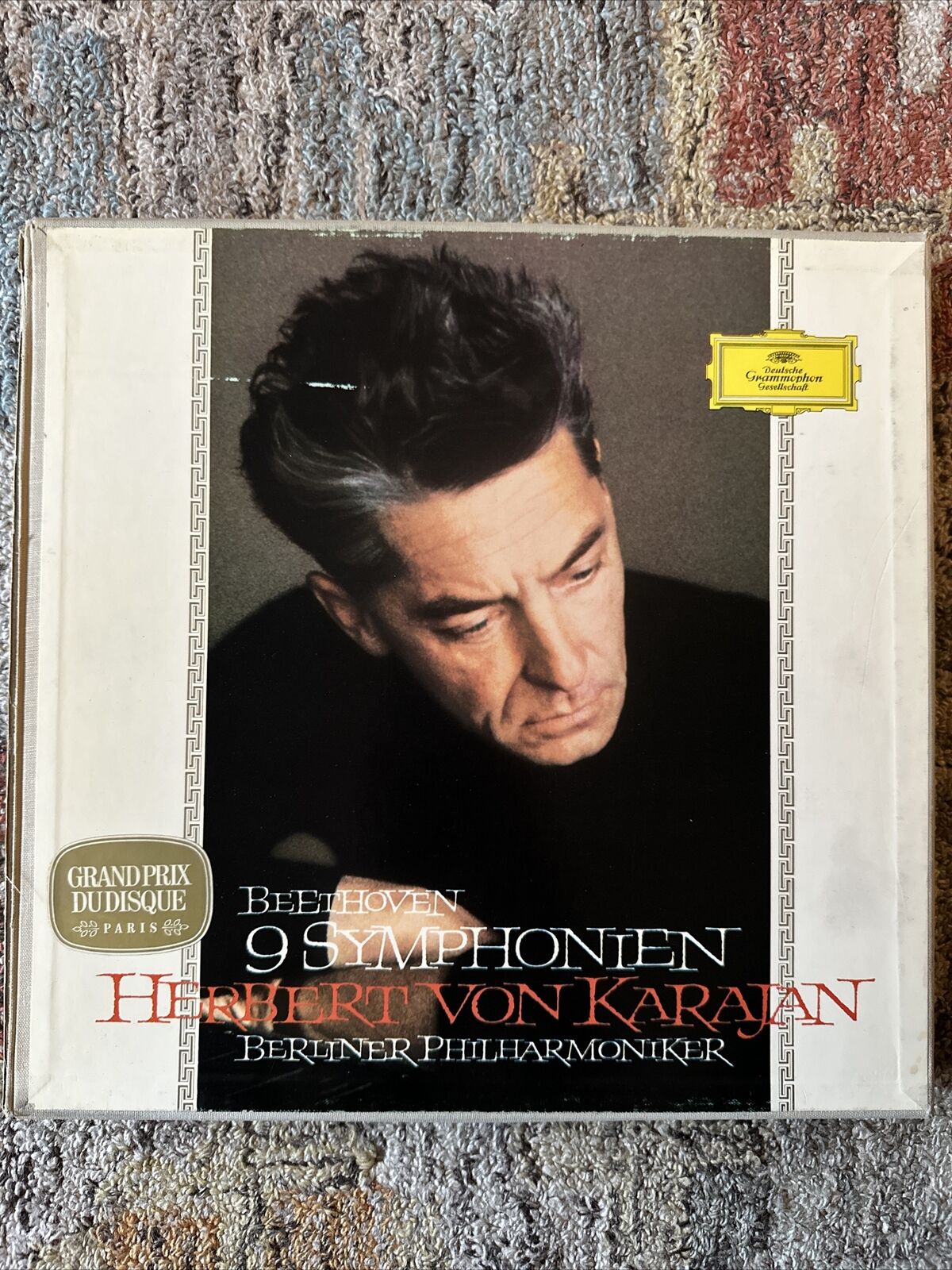 Beethoven Nine Symphonies Berlin Philharmonic Von Karajan DGG 8 LPs Germany 2721