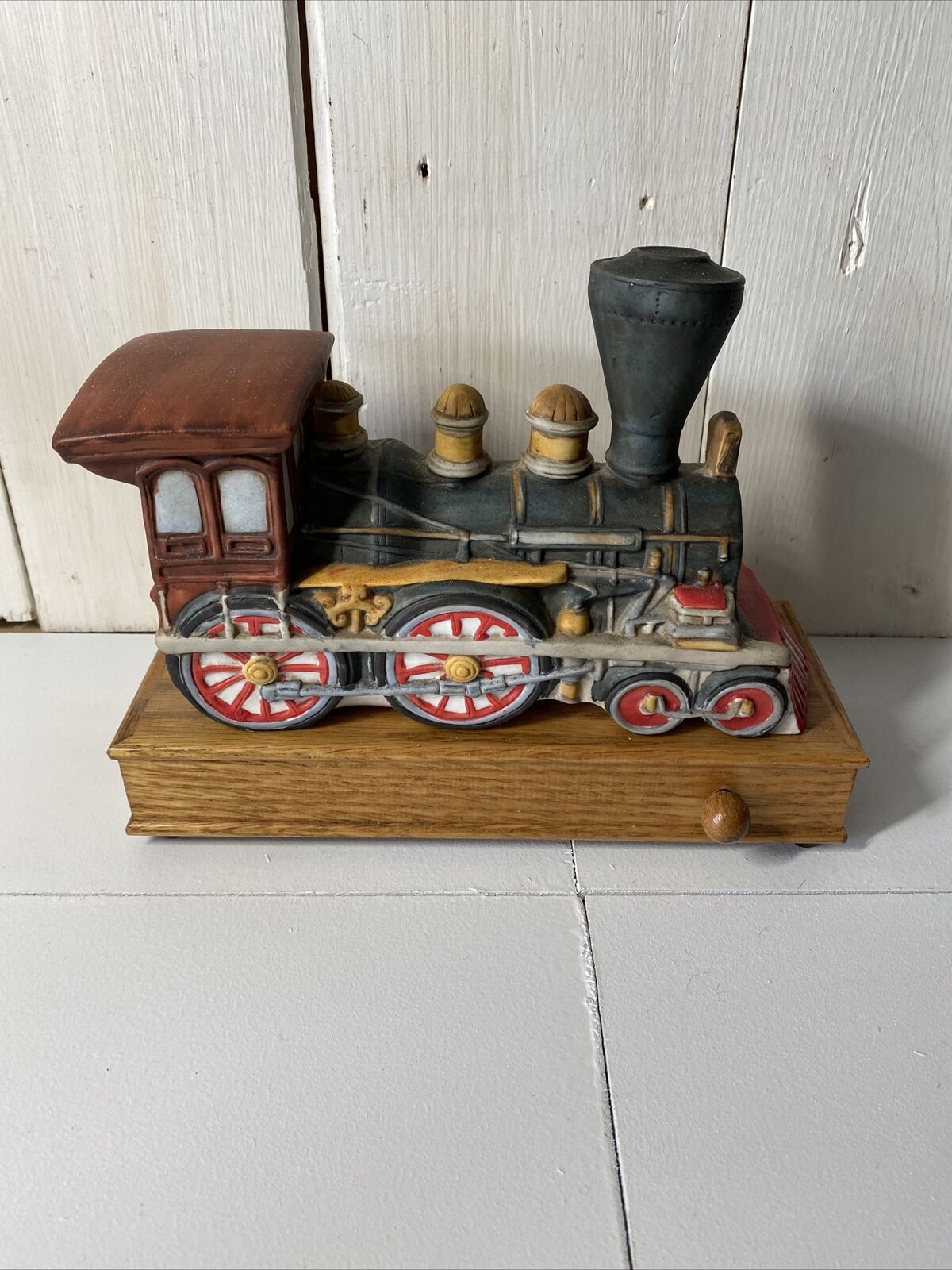 Willitts Vintage Train Engine Music Box Rare Working