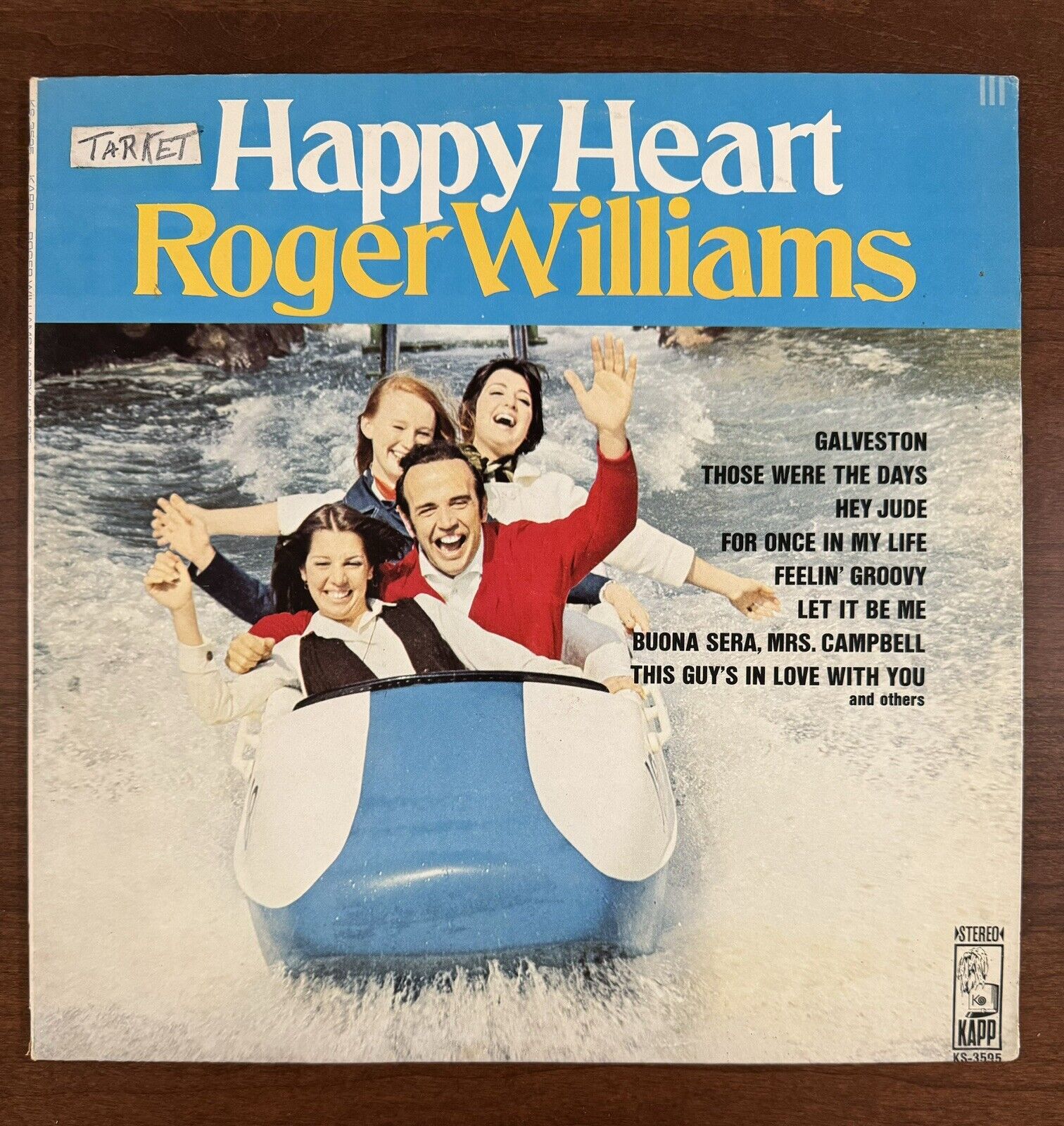 New Sealed Vintage Happy Heart Roger Williams  LP Vinyl Record Soundtrack 