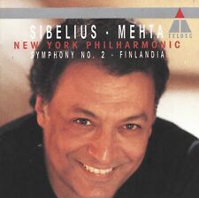 Jean Sibelius : Symphony No. 2, Op. 43 by Mehta/New York Philharmonic (Cd 1990) picture