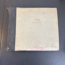 Verdi Rigoletto Victor Musical Masterpiece 78 rpm 9 Records picture