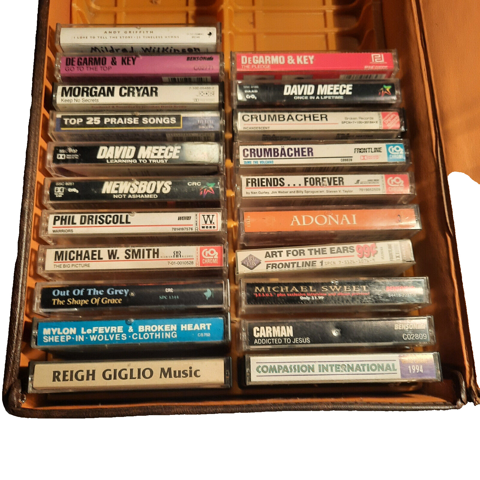 21 Vintage Cassettes - CCM Collection and Case