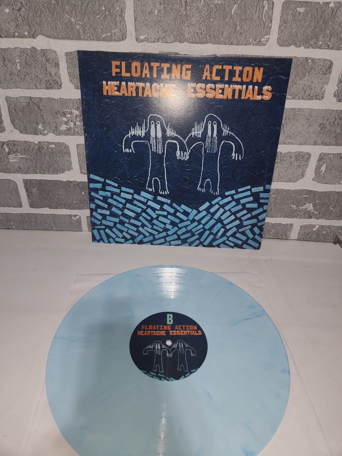 FLOATING ACTION Heartache Essentials LP 2018 Limited Light Blue vinyl NM