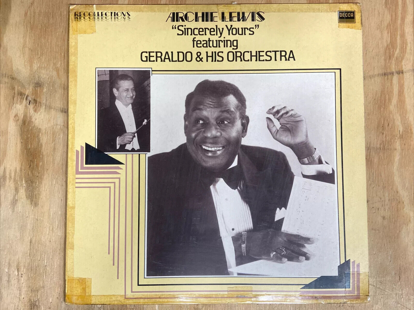 Archie Lewis Featuring Geraldo And His Orchestra - Sincerely Yours (LP, Comp)