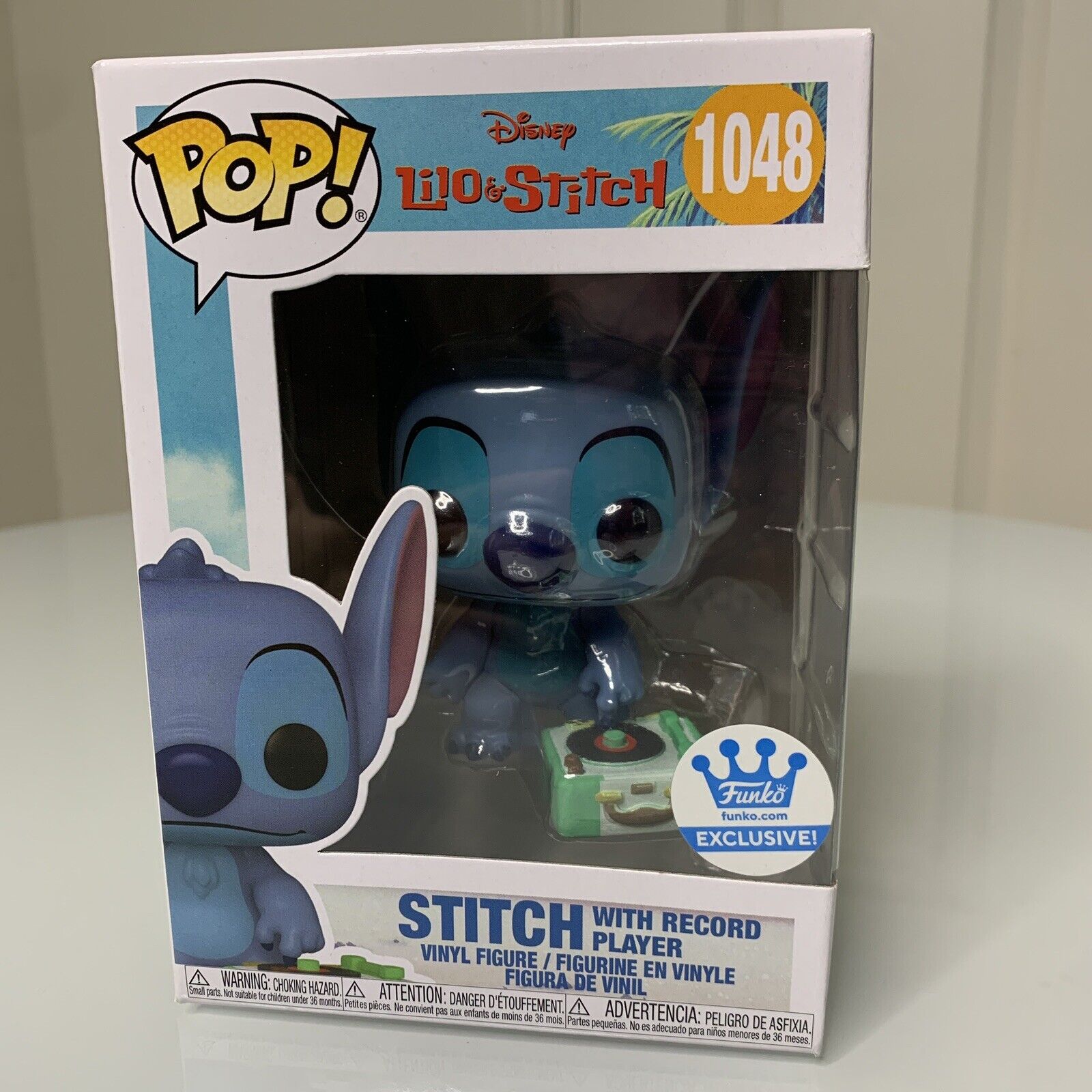 Funko Pop Disney Lilo & Stitch Stitch Record Player #1048 Vinyl Figure Shop Excl
