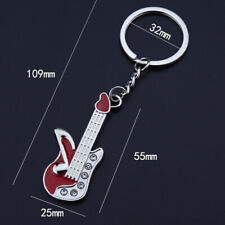 Creative guitar alloy keychain metal keychain keychain gift small gift picture