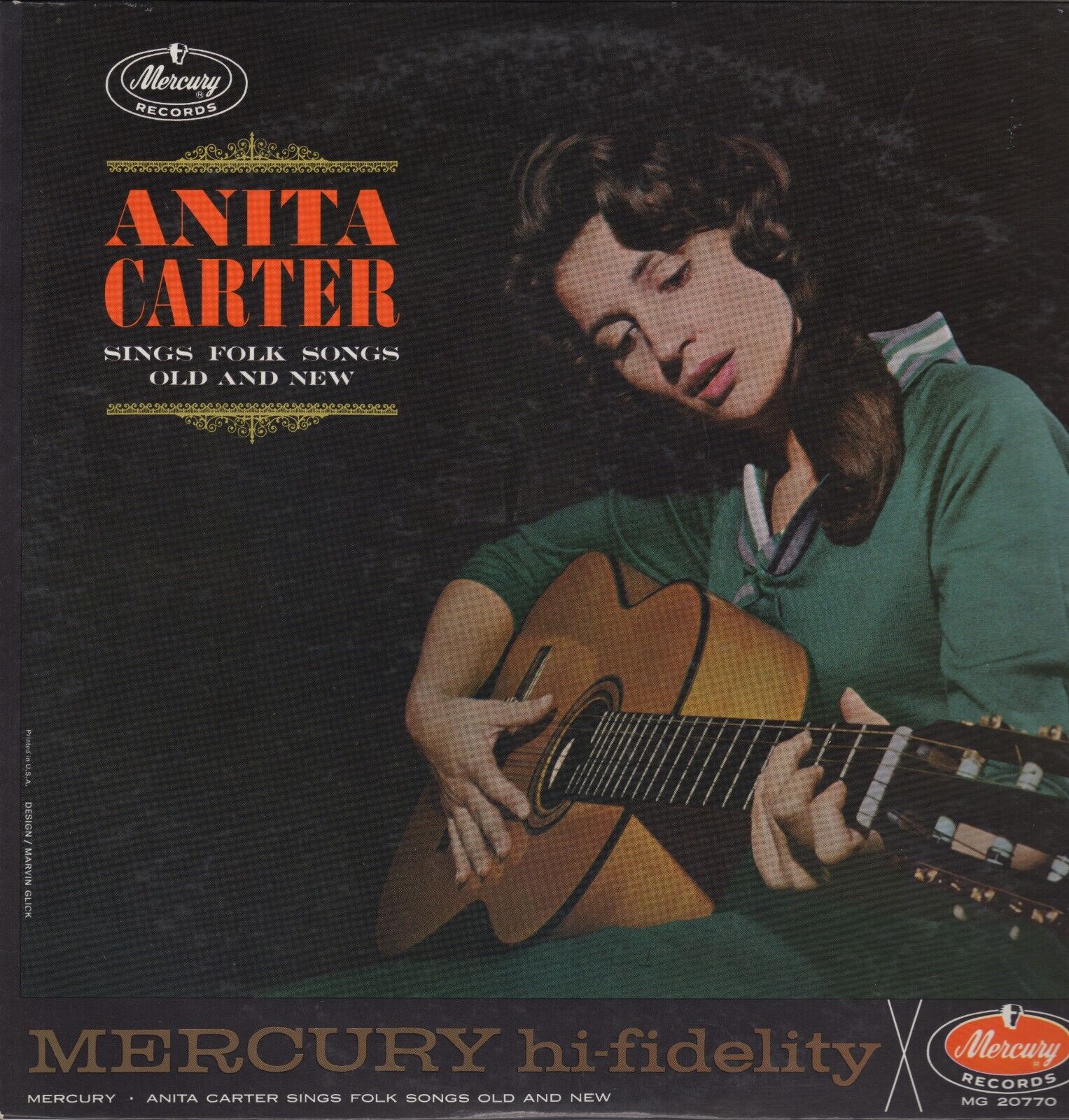 Anita Carter - Sings Folk Songs Old And New. Rare Original 1963 Mercury MG 20770