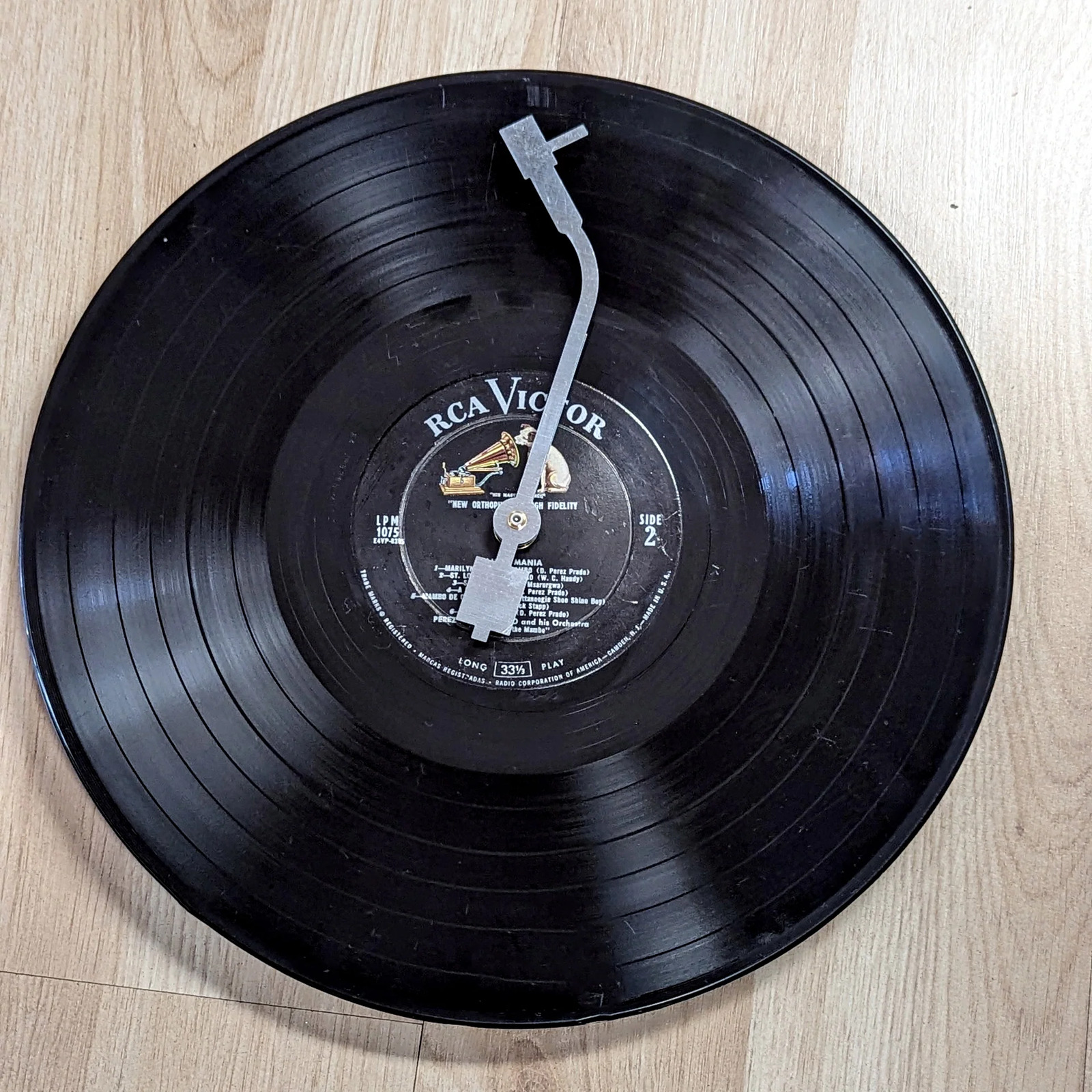 Custom Vinyl Record Wall Clock 12in LP - Choose Your Record