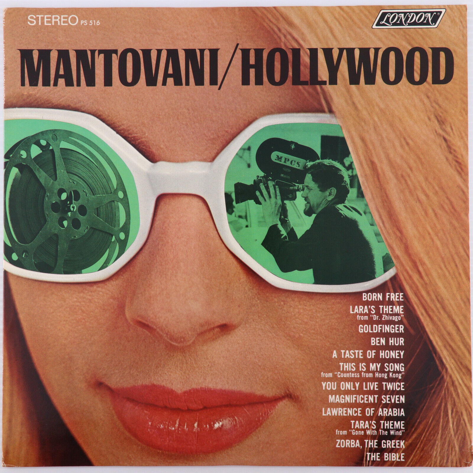 Mantovani – Hollywood - 1967 Stereo - London Record PRC Pressing PS 516 Vinyl LP