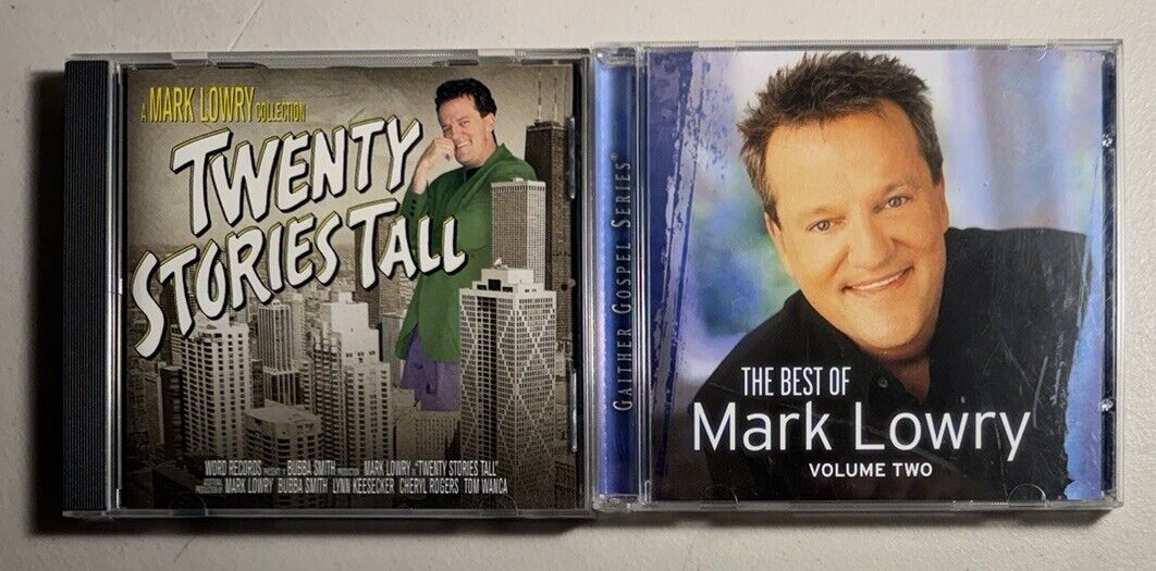 MARK LOWRY 2 CD Lot: Twenty Stories Tall + Best Of Vol 2 Christian Comedy Gospel