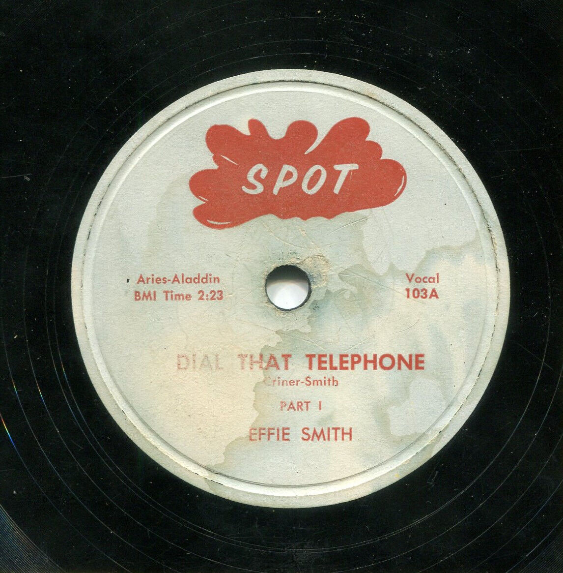 EFFIE SMITH (Dial That Telephone / Part 2 ) POP  78 RPM  RECORD