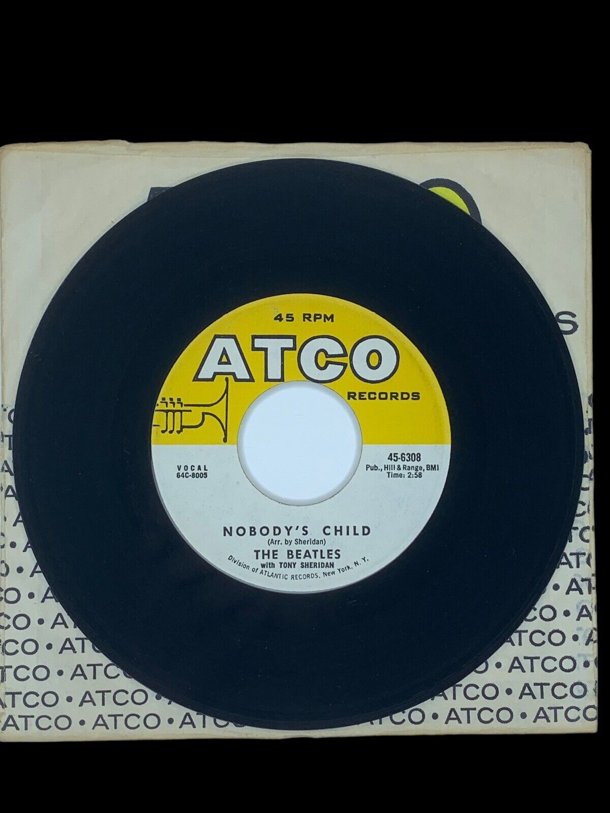 The Beatles – Ain\'t She Sweet 45-6308, ATCO, scarce label variation, US, 1964