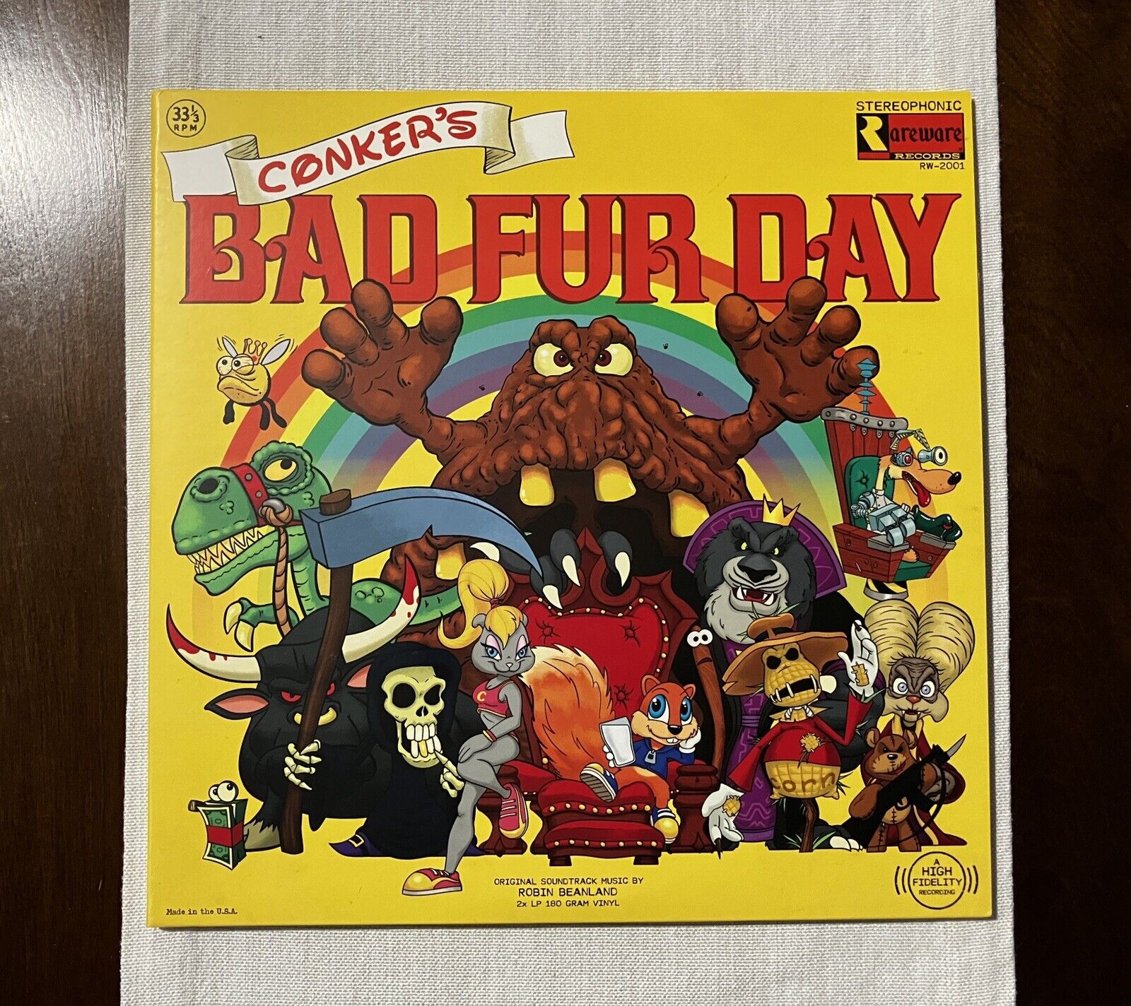 Conker’s Bad Fur Day Nintendo N64 Soundtrack Vinyl 2LP iam8bit - Used