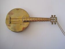 Brass Banjo Musical Instrument Christmas Ornament 6